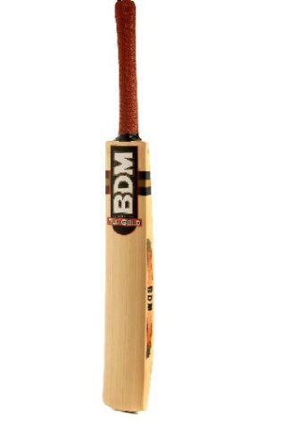 BDM Old Gold Kashmir Willow Cricket Bat With Free Anti Stuff Sheet