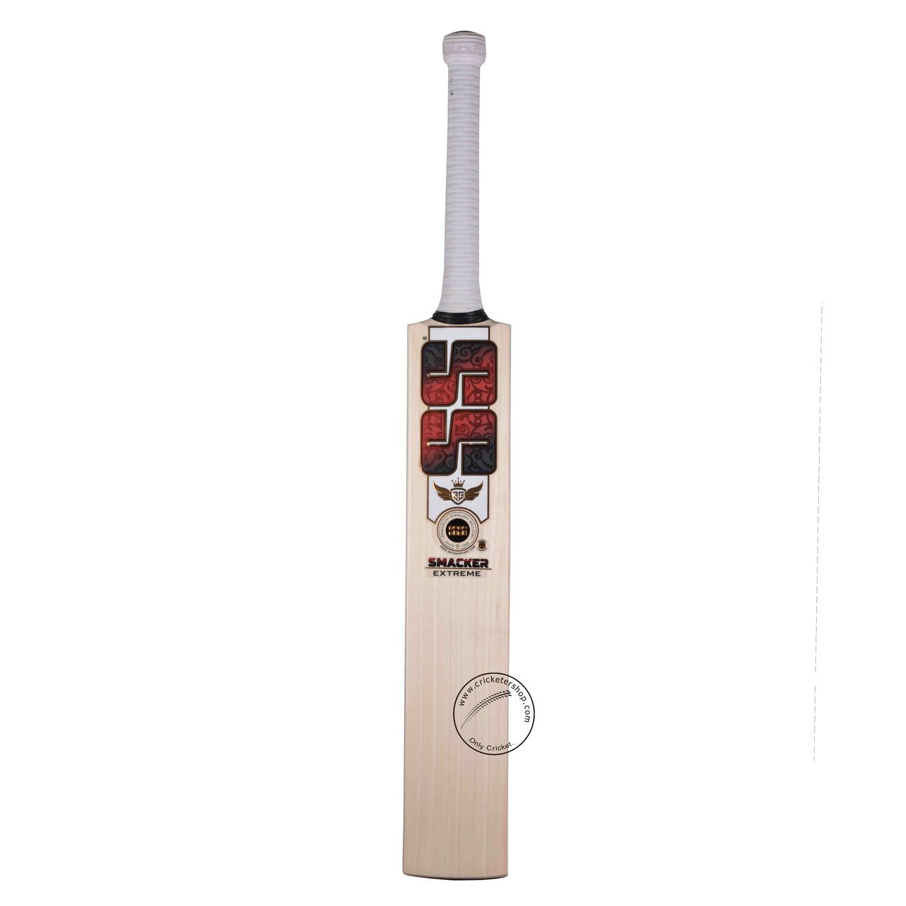 SS GG Smacker Xtreme English Willow Cricket Bat Size SH Front View 08550 1